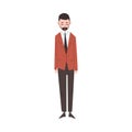 Upset Businessman, Depressed Unhappy Male Office Worker Character in Business Suit, Tired or Exhausted Manager Vector