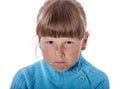 Upset cranky girl Royalty Free Stock Photo