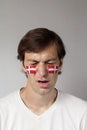 Upset Danish sports fan Royalty Free Stock Photo