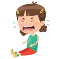 An Upset Little Child Crying Royalty Free Stock Photo