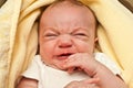 Upset Newborn Royalty Free Stock Photo