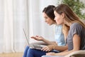 Upset roommates watching media content on line