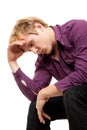 Upset young man Royalty Free Stock Photo