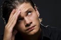 Upset young man Royalty Free Stock Photo