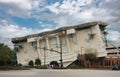 An upside-down building WonderWorks