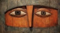 Upside Down Carving: A Rustic Futurism Painting By Amedeo Modigliani