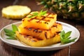 upside-down grilled pineapple dish