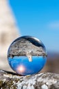 Upside down landscape of Pobiti Kamani, The Stone Forest Natural Reserve near Varna in Bulgaria, Eastern Europe Royalty Free Stock Photo