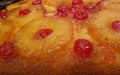 Upside down pineapple cake Royalty Free Stock Photo