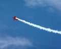 Upside Down Stunt Plane Royalty Free Stock Photo