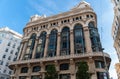 upside down view of the facade of the Matesanz building