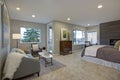 Upstairs stunning master bedroom with reading nook