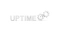 UPTIME concept white background Royalty Free Stock Photo