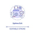 Uptime SLA concept icon