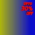 UPTO 30 parsant OFF discount illustration image