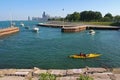 Uptown beach of lake Michigan in Chicago Royalty Free Stock Photo