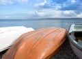 Upturned boats Royalty Free Stock Photo