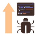 Software Bug Detection and Debugging for Improved Code Performance Royalty Free Stock Photo