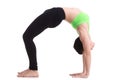 Upward Bow (Wheel) yoga Pose Royalty Free Stock Photo