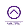 Upward direction arrow pixel perfect RGB color ui icon Royalty Free Stock Photo