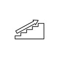 Upward staircase icon. Stairs in our life Icon. Premium quality graphic design. Signs, symbols collection, simple icon for website