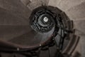 upward stone spiral stairway Royalty Free Stock Photo