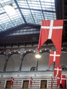 Upward view of the interior Grand Hall