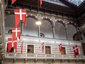 Upward view of the interior Grand Hall