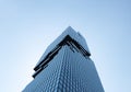 Upward view of King Power Mahanakhon tower in Sathorn Silom central business district of Bangkok, Thailand. Royalty Free Stock Photo