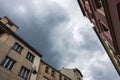 View of old tenement houses in Bydgoszcz Royalty Free Stock Photo