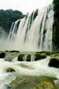an upward view of a Waterfall Royalty Free Stock Photo
