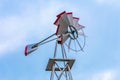 Upwards View of a Metal Windmill