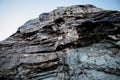 Upwards view of a mountain rock