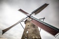 Traditional Dutch Windmill at Kinderdijk Royalty Free Stock Photo