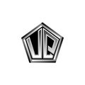 UQ Logo Monogram Silver Geometric Modern Design