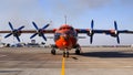 UR-CSI Cavok Airlines Antonov An-12A four-engined turboprop aircraft on the parking area