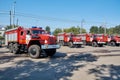 URAL 5557 fire brigade Royalty Free Stock Photo