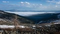 Ural mountains Konzhakovsky and Serebryansky kamen in May, Russia,