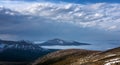 Ural mountains Konzhakovsky and Serebryansky kamen in May, Russia,