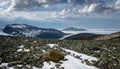 Ural mountains Konzhakovsky and Serebryansky kamen in May, Russia,