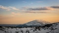 Ural mountains Konzhakovsky and Serebryansky kamen in May, Russia,