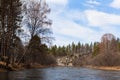 Ural nature on the river Inzer, Russia Royalty Free Stock Photo