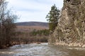 Ural nature on the river Inzer, Russia Royalty Free Stock Photo