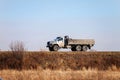 URAL NEXT - new russian off road 6x6 truck on a road Royalty Free Stock Photo