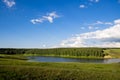 The Urals landscape. The Ural forest from the height