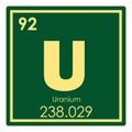 Uranium chemical element Royalty Free Stock Photo