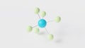 uranium hexafluoride molecule 3d, molecular structure, ball and stick model, structural chemical formula hex Royalty Free Stock Photo