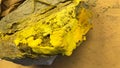 Uranium precipitating out of a rock Royalty Free Stock Photo