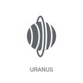 Uranus icon. Trendy Uranus logo concept on white background from