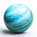 Uranus planet bleu from space globe with atmosphere